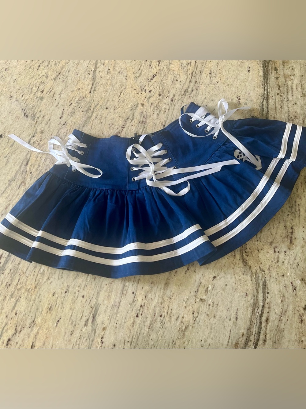 Hell Bunny nautical mini skirt